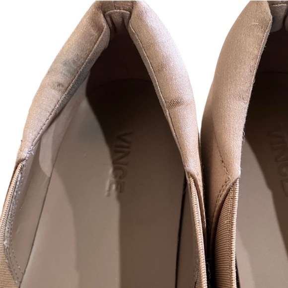 Vince Champagne Satin Warren 90s Y2K Slip-On Loafers - Picture 5 of 10